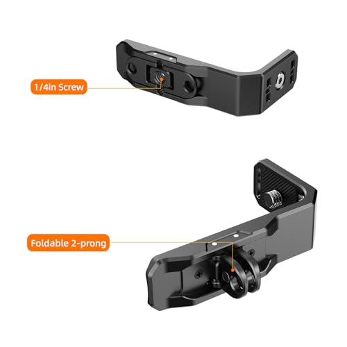 Image of Horizontal Mount Bracket for Insta 360 X5 Accessories | L Bracket with 1 /4 inch Screw Hole and Foldable Interface Adapter for Insta 360 X5 Mount