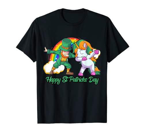 Camicia Unicorn St Patricks Day Kids Toddler Girl Leprechaun Maglietta