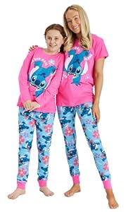 Disney Filles Dames Mini Me Lilo & Stitch Pyjama Famille Assorti (Filles, 9-10 Ans)
