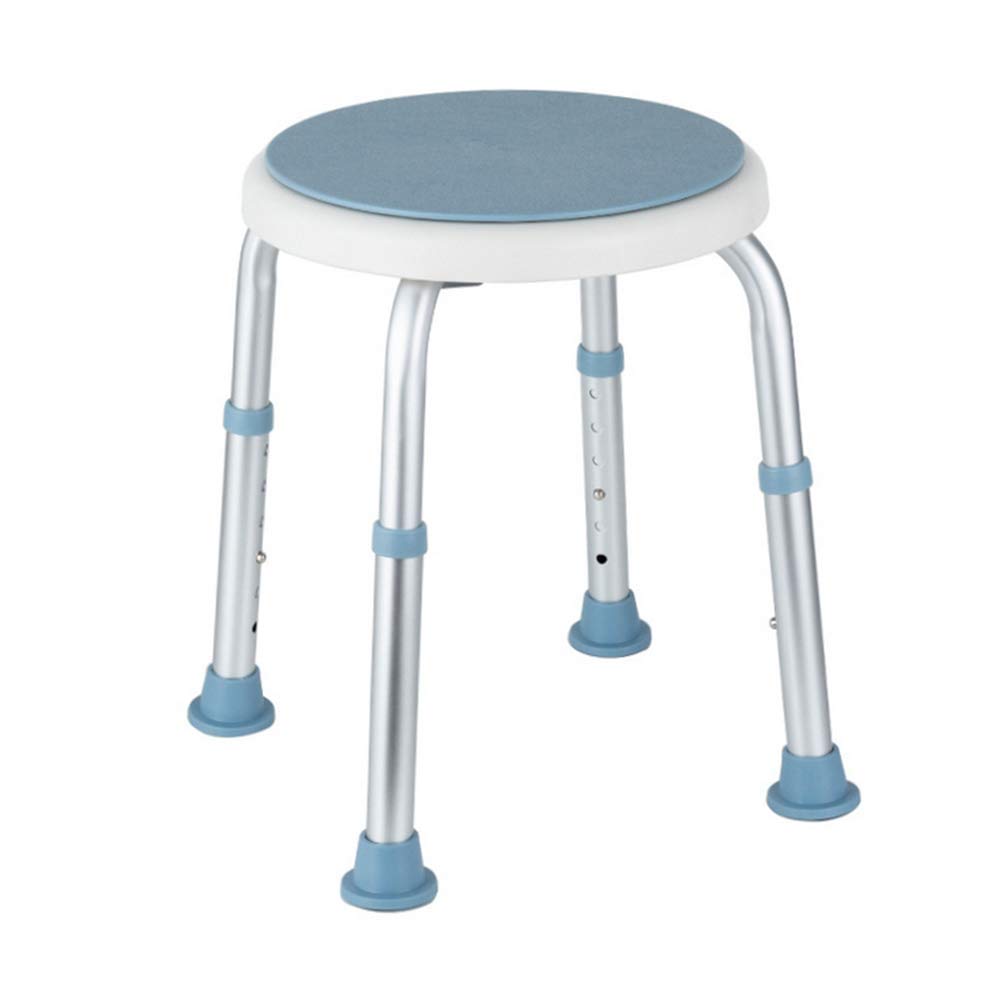 Tabouret de douche rotatif et réglable en hauteur pour seniors