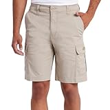 UNIONBAY Men's Relaxed Fit Flex Waist Cargo Short (Tan, 34)