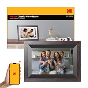 KODAK 10.1 Inch WiFi Digital Picture Frame with 32GB Storage, Electronic Smart Digital Photo Frame 1280×800 IPS Touch Screen, Auto-Rotate, Share Moments Instantly Gifts for Women Mothers Day Christmas