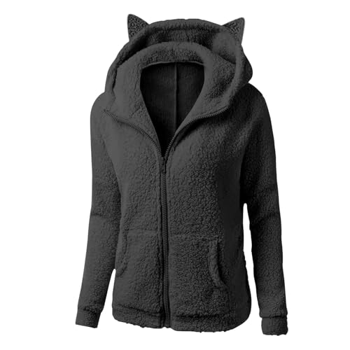 GOFULY Zip Up Hoodie Women Plus Size Fleece Lined Winter Fall Sherpa Jackets Lightweight Cute Coats With Pockets Warm Outfits2