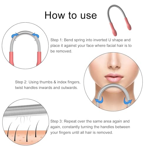 Image of Tool for Remove Hair from Upper Lip, Chin, Cheeks and Neck Beauty Tools for Women and Girls (unit 1) (orange)
