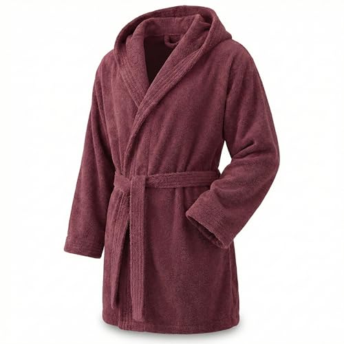 Top Towel - Elegant - Accappatoio per donna e uomo 100% cotone, 500 g/m² - Opzione con cappuccio o senza cappuccio - Morbido e assorbente per doccia, spa e piscina