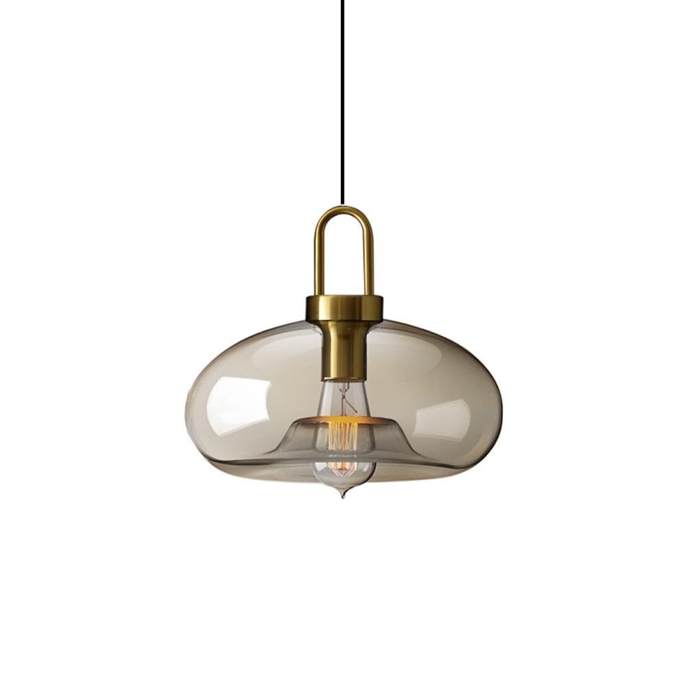 Lampe suspendue E27 en verre pour éliminer l'éblouissement au salon