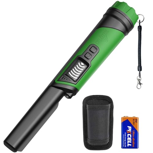 DR.ÖTEK Metal Detector Pinpointer for Adults & Kids, Handheld Pin Pointer Wand with LCD Screen, Fully Waterproof, 360°Detection, 3 Modes, Exclusive Interference Cancellation for Treasure Hunting