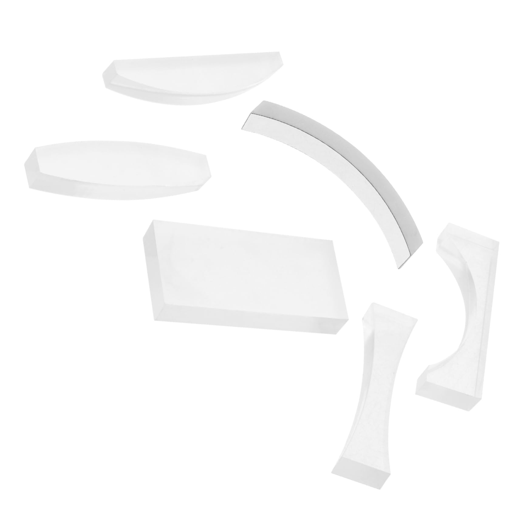 SOLUSTRE 1 Set Optical Lens Set Optical Concave Lens for Laboratory Optical Convex Lens for Laboratory Physical Optical Concave Lens Optical Concave Lens for Scientific Experiment Glass