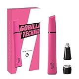 ゴリラテクニック フェイシャルヘアトリマー 女性用 電動うぶ毛リムーバー 精密フェイスシェーバー 上唇 眉毛 あご 額 旅行用 メイク前 ダーマプレーニング対応 2ヘッド