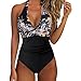 Generico Costume da Bagno Intero da Donna con Controllo della Pancia Push up...