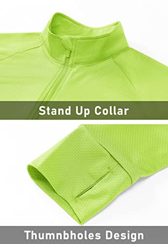 Magcomsen MCS-C22W658-430-FLUORESCENT GREEN-M Women'S Lightweight Workout Jackets Uv Protection Jacket Long Sleeve Shirts Running Fishing Hiking Shirts Fluorescent Yellow S thumb #5