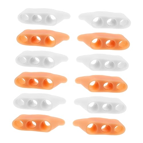 Holibanna Shoe Liners Toe Separators 12pcs Silicone Toe Stretcher for Bunion Toe Correct