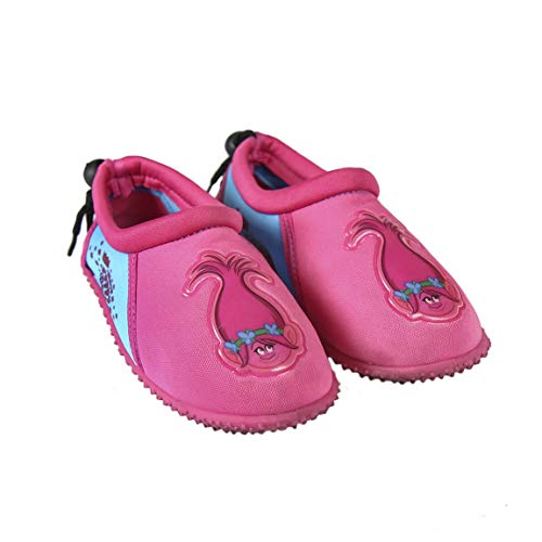 Takestopu00ae Chaussures de plage à roulettes pour fille avec fermeture à lacets, antidérapantes - Blanc - rose, 27 EU EU