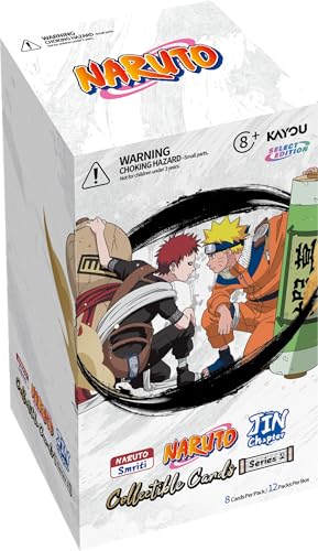 KAYOU Naruto Smriti Collectible Card Chapter Jin English Series 2 Display Box 12 Blister Packs with Promo Card