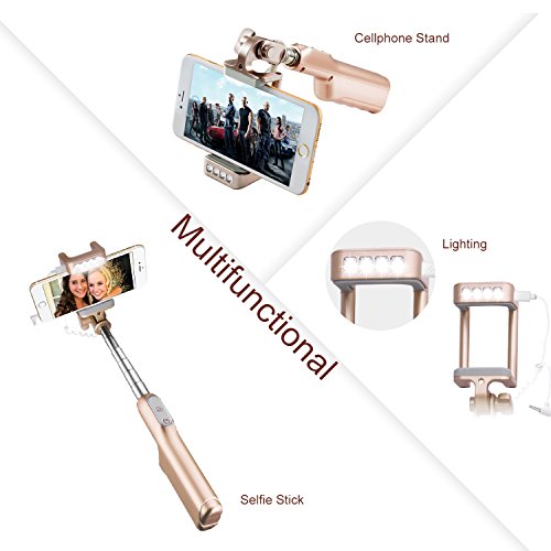 Bastoni Selfie Stick, Sunvito 3 in 1 estensibile