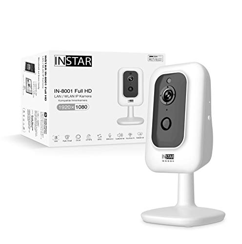 Preisvergleich Produktbild INSTAR IN-8001 Full HD weiss - WLAN Überwachungskamera - IP Kamera - Innenkamera - Bewegungserkennung - PIR - Wärmesensor - Nachtsicht - 940nm unsichtbare LEDs - Weitwinkel - LAN - WiFi - ONVIF - MQTT