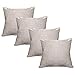 WEIXINHAI 4er Set Frühling Kissenbezüge Kissenhülle Dekokissen Kissenbezug 40X40cm Startseite Quadratische Zierkissenbezug 16x16 Zoll, Unsichtbarem Reißverschluss Dekokissen Sofakissenbezug