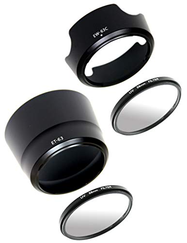 Amazon | 互換 レンズフード EW-63C ET-63 58mm フィルター 2枚