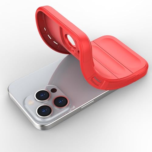 Image of Amazon Brand- Solimo Mobile Cover for Apple iPhone 15 Pro Max | Full Camera Protection | Liquid Silicon Case | Flexible Bumper Case for Apple iPhone 15 Pro Max (Red)