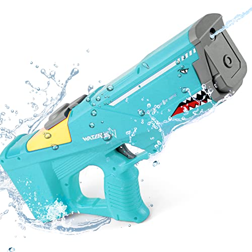 Electric Water Gun for Adults Kids,Automatic Water Gun up to 35 Ft,High Pressure 650CC Battery Powered Squirt Gun,Water Blaster Shooting Outdoor Beach Pool Toys (Green)