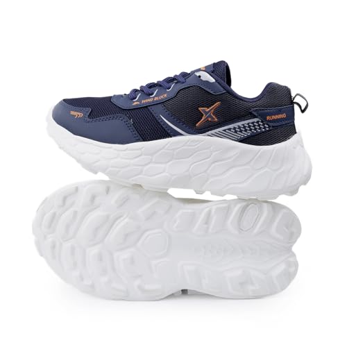 Image of Kraasa PowerGlide X1 Sports Shoes for Men | Stylish Casual Sneakers for Men | Lace up Lightweight Shoes for Runnigng, Walking, Gym, Trekking, Hiking & Party Shoes
