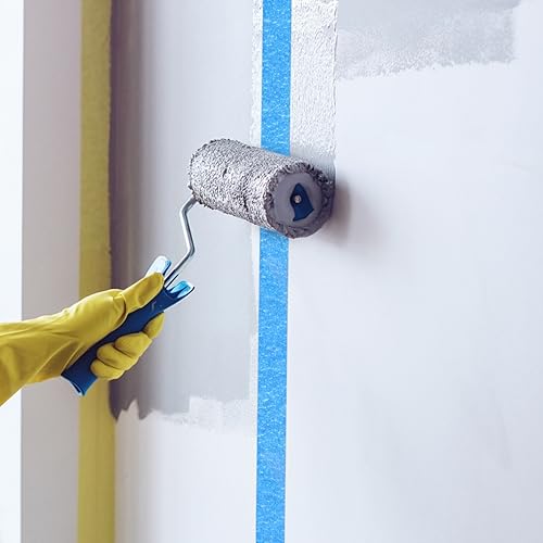 Image of Baluue Masking Tape Painter Tape for Painting 4 Rolls 20 M Each Adhesive Paint for DIY Crafts Spraying Protection Surface Protection on Drywall Tile Windows