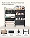 2-in-1 Baby Diaper Caddy Organizer and Storage-3 Tier Rolling Baby Cart with Dividers and Drawers, Baby Essentials for Nursery Storage, Mobile Utility Cart with Wheels Large Capacity Easy To Assemble