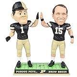 Drew Brees and Purdue Pete Purdue High Five Special Edition Bobblehead NCAA