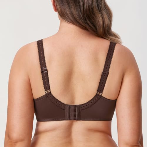 Image of DELIMIRA Women's Plus Size Full Coverage Underwire Unlined Minimizer Lace Bra