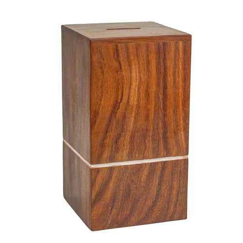 Image of ITOS365 Handcrafted Wooden Gullak Money Bank | Saving Box with Coin Slot | Decorative Piggy Bank for Kids & Adults