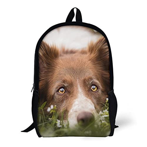 Mochila impresa en 3D escolar con borde resistente de 17" 5