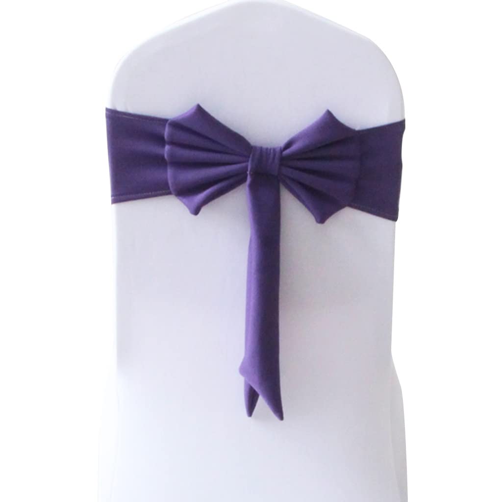 Stuhlschärpen 10-50 Stück, Klassische Einfache Schleifendekoration Chair Sashes, Elastische Stuhlgurte Für Geburtstagsfeiern, Kunstband (Color : E, Size : *30)
