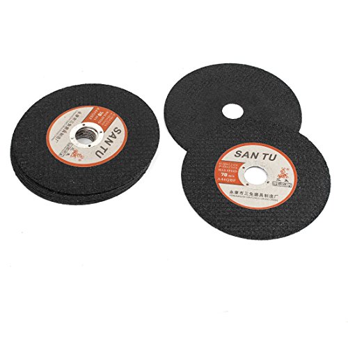 Aexit 10 Pcs Abrasive Wheels & Discs Black 105mm Diameter 1mm Thickness Grinding Disc Surface Grinding Wheels Cut-Off Wheel