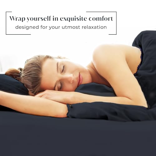 Image of Luxury Bamboo Market | Queen Envelope Pillowcase Set | 100% Viscose Made from Bamboo | Organically Grown | Ultra Soft | Cooling | 2pcs [Charcoal Grey]