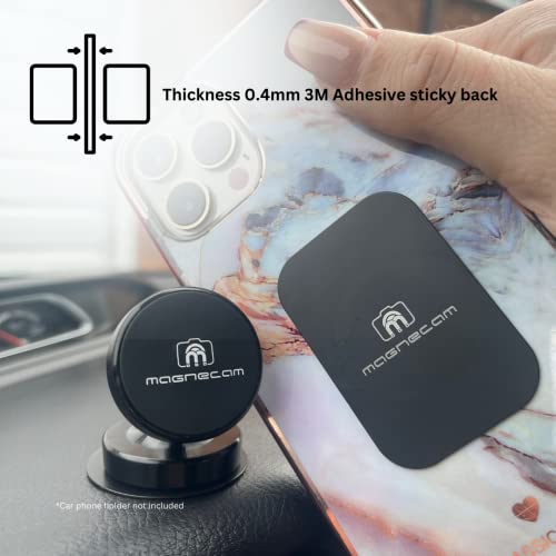 Magnecam Phone Magnet sticker 6 Pack Thin Replacement Metal Plate for Magnetic Phone Holder Universal - Image 4