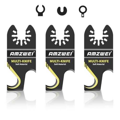 AMZWEI 3PCS Hook Knife Oscillating Multi Tool Blade