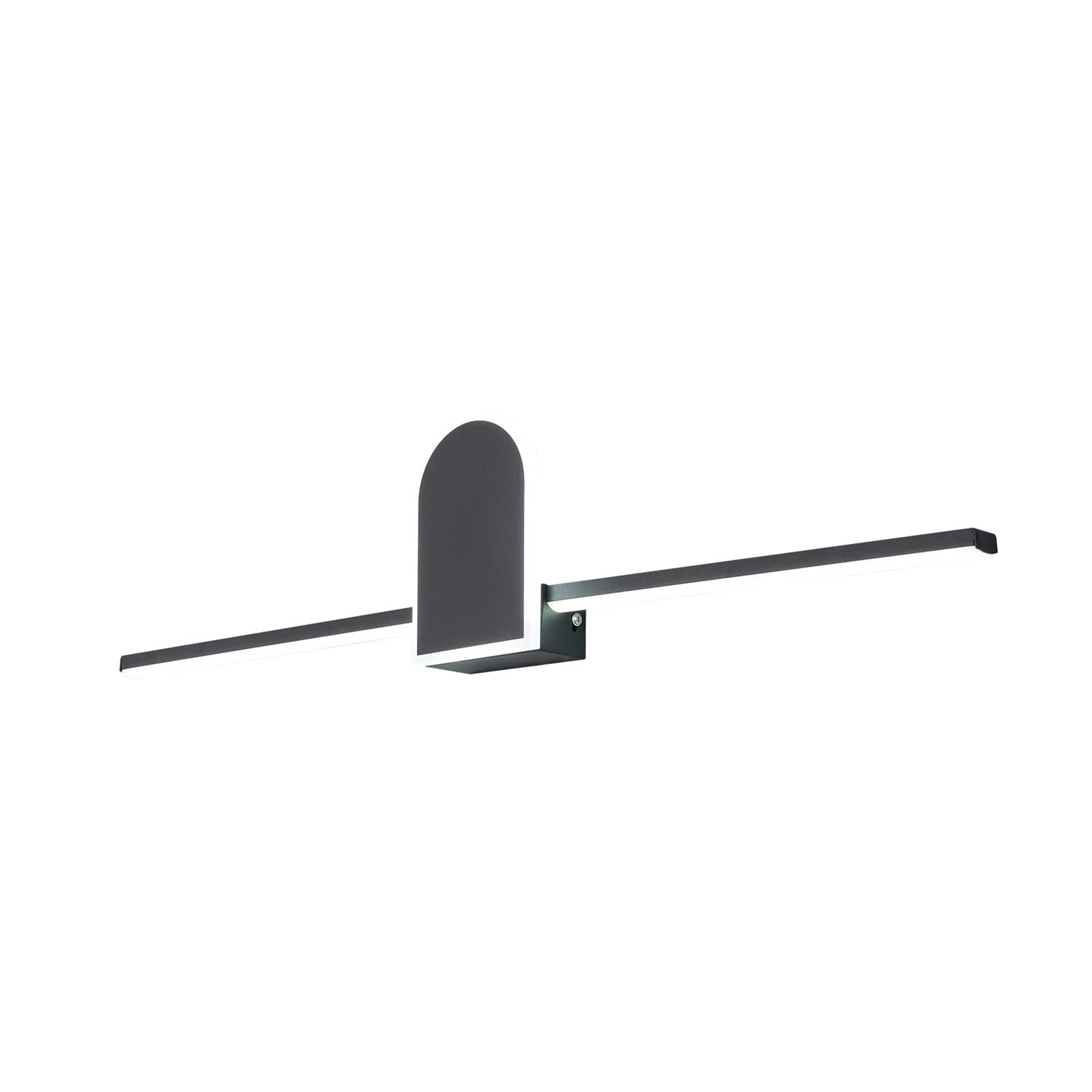 Światło obrazu z pilotem Łazienka Front Light Nowoczesna Kinkiet Led Czarno-białe Oprawy Kinkiet Kinkiet L70 90 110cm Lampa Łazienkowa Bezprzewodowe oświetlenie LED do malowania w pomie (Size : Warm