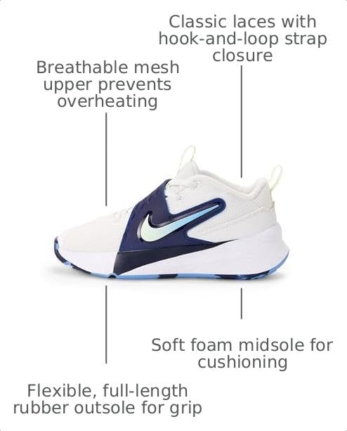 Image of Nike Unisex Kids' Team Hustle D 12 Basketball Shoes - Boys Girls Toddlers & Baby Sneakers