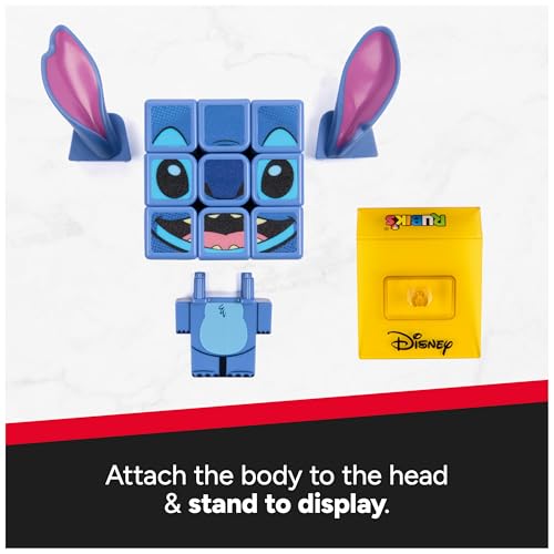 Image of Rubik's Cube, Stitch Cuber, Disney Collectible & Desk Decor, Problem-Solving Brain Teaser, Color-Matching Disney Puzzle, Fidget Toy, Sensory Puzzle for Adults, Teens, Kids, for Ages 8 & Up