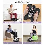 Under Desk Elliptical Machine for Senior Mini Elliptical Leg Exerciser with Remote Control Portable Electric Seated Foot Pedal Exerciser for Home Office - Image 4