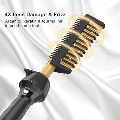 Peine Eléctrico Cerámico Dan Hot Comb para Pelo y Barba miniatura 5