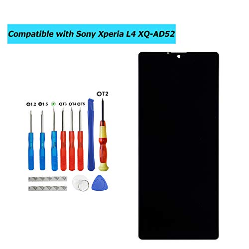 Vvsialeek LCD Display Compatible with Sony Xperia L4 XQ-AD52 XQ-AD51 LCD Touch Screen with Toolkit, black - Image 3