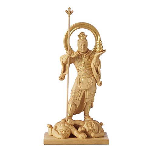 RIYAK リヤク BASIC ベーシック 毘沙門天 LY-BBS 木製仏像 ご利益 仏具 仏像 木製 木彫り 置物 置き物 縁起物 仏像フィギュア