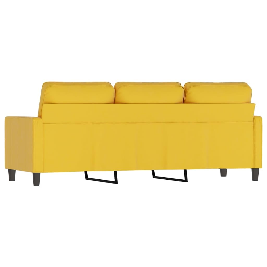 LAPOOH 3-Sitzer-Sofa Gelb 180 cm Samt, Loungesofa, Sofas & Couches, Relaxsofa, Couch für Wohnzimmer, 359215