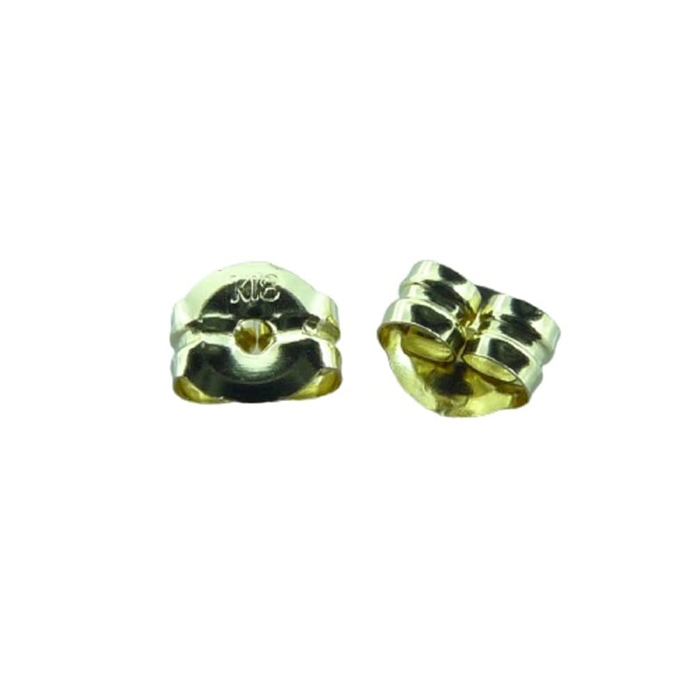 K18（18金） 両耳ピアス（K18キャッチ付き） Amazon.co.jp: ピアスキャッチ 18金 イエローゴールド 両耳 ペア