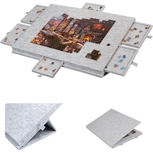 PVTK�܂肽���ݎ��W�O�\�[�p�Y�����[�{�[�h 6 �����o���t�� ����~�߃p�Y���X�^���h �W�t���|�[�^�u���L�b�Y�p �\�[�e�B���O�t�F���g�e�[�u���}�b�g �������[�ɍœK? (1000�s�[�X�i77×53.6×4.2cm�j,�V���o�[�O���[)