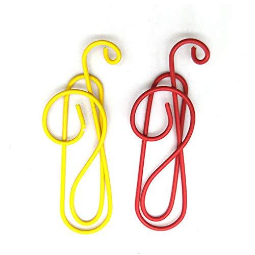 12 pçs/caixa Cor Nota Musical Forma Clipes de Papel Marcadores de Metal Arquivos Livro Página de Pap