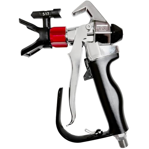 Mejores comprativas On-line Pistolas para recubrimientos protectores que Puedes comprar On-line. 35 Melgweldr - Pistola pulverizadora de pintura sin aire de alta presión, 3600 PSI, protector de boquilla, puntas de pulverización reversibles 517 para piezas de rociador de bomba,...