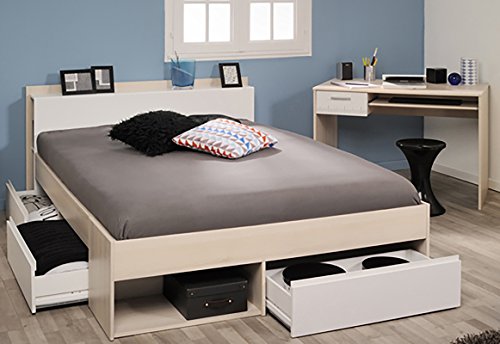 Parisot Schlafzimmer-Set Most und Charly Akazie-Weiß