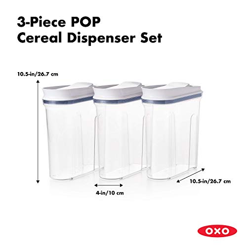 Oxo 11180800 Good Grips 3-Piece Pop Cereal Dispenser Set thumb #4